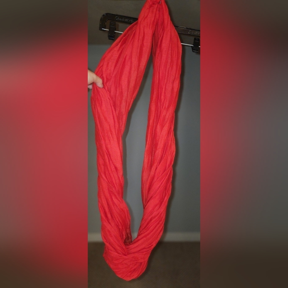 Red Infinity Scarf - Picture 6 of 7